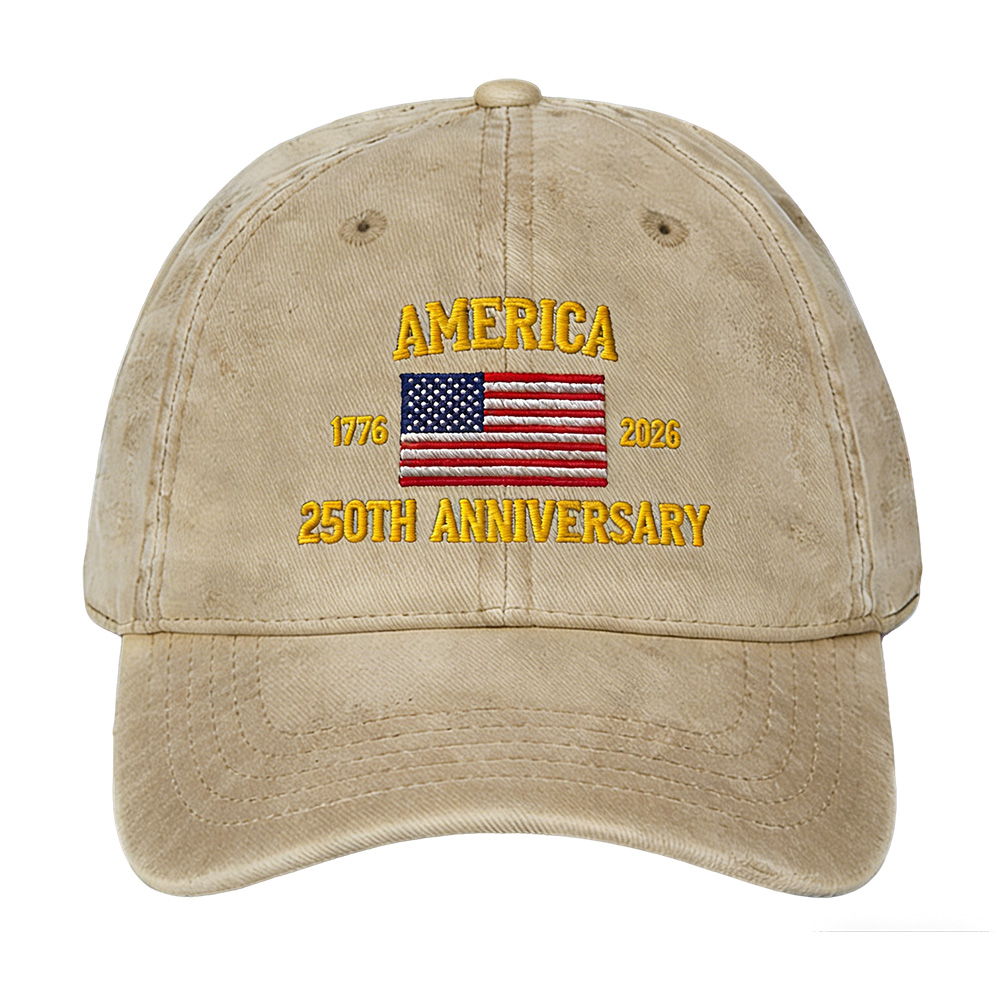 America 250th Anniversary Vintage Cotton Twill Cap