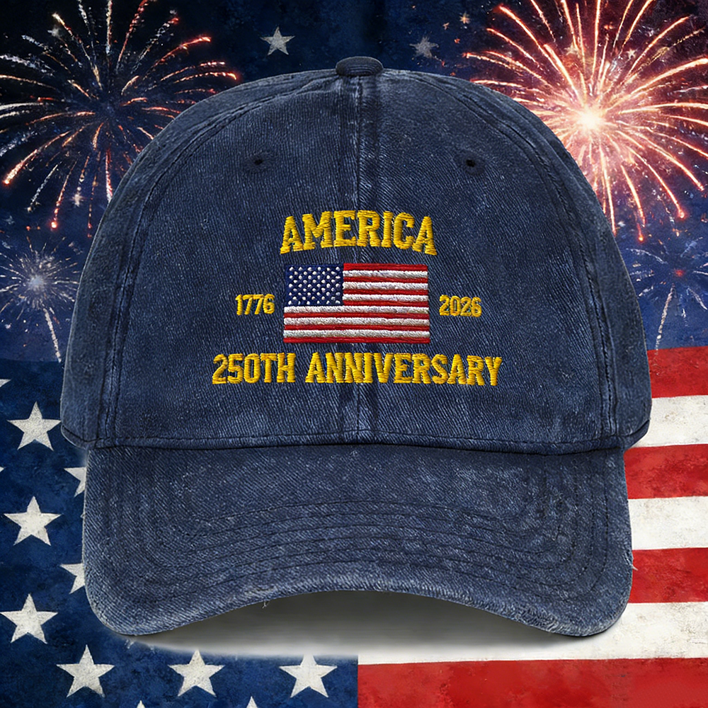 America 250th Anniversary Vintage Cotton Twill Cap