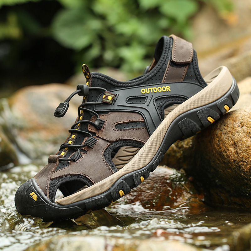 Men's Orthopedic Support Quick Dry Sport Sandals Non-Slip Lightweight Hiking Sandals