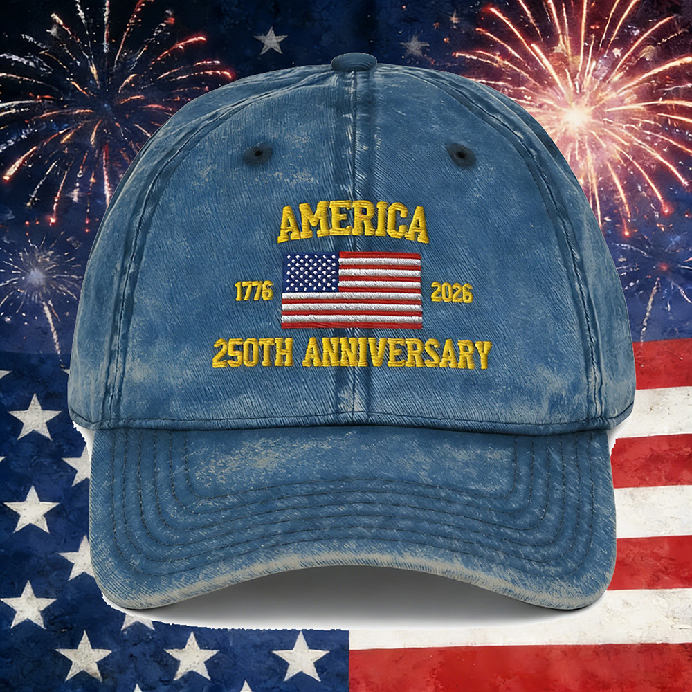 America 250th Anniversary Vintage Cotton Twill Cap