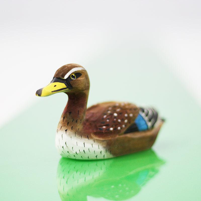 Mallard Sculpted Hand-Painted Wood Duck Figure