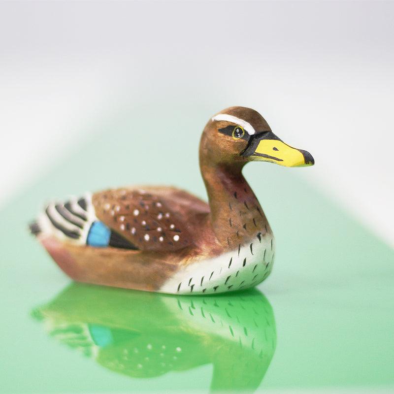 Mallard Sculpted Hand-Painted Wood Duck Figure