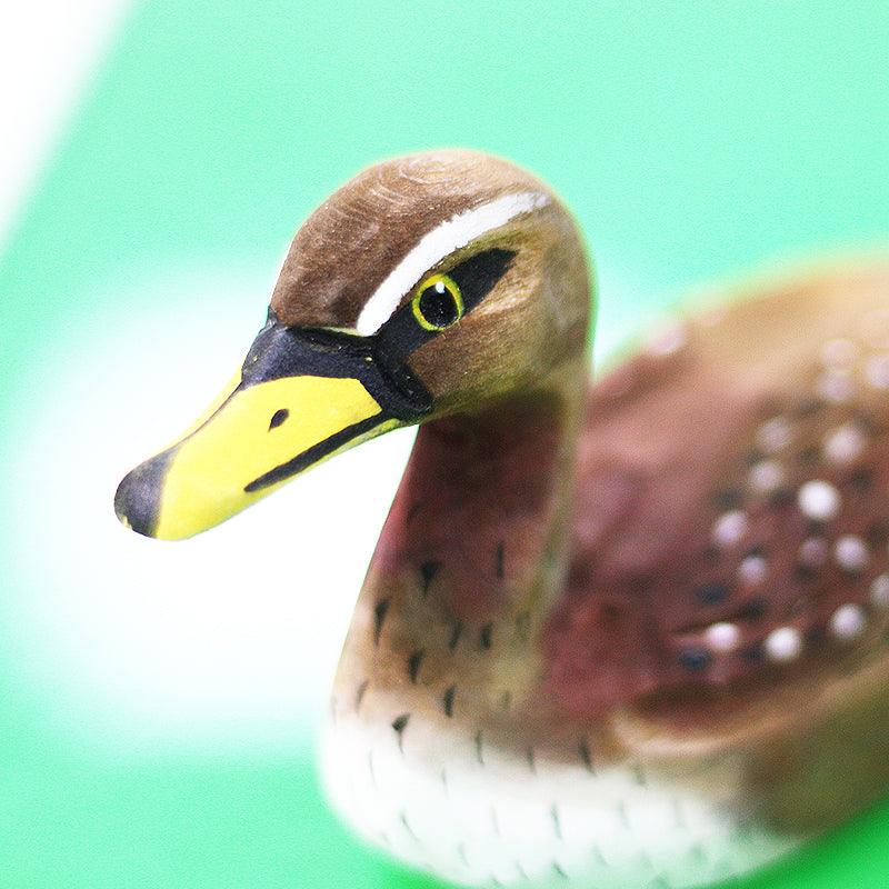 Mallard Sculpted Hand-Painted Wood Duck Figure