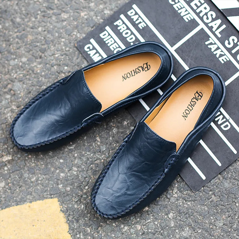 🚶👞 50% OFF !!!⏱️Clearance!!🌟Men's Casual Fashion Premium Leather Low-top Driving Boat Moccasins