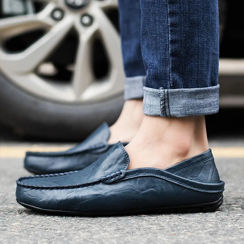 🚶👞 50% OFF !!!⏱️Clearance!!🌟Men's Casual Fashion Premium Leather Low-top Driving Boat Moccasins