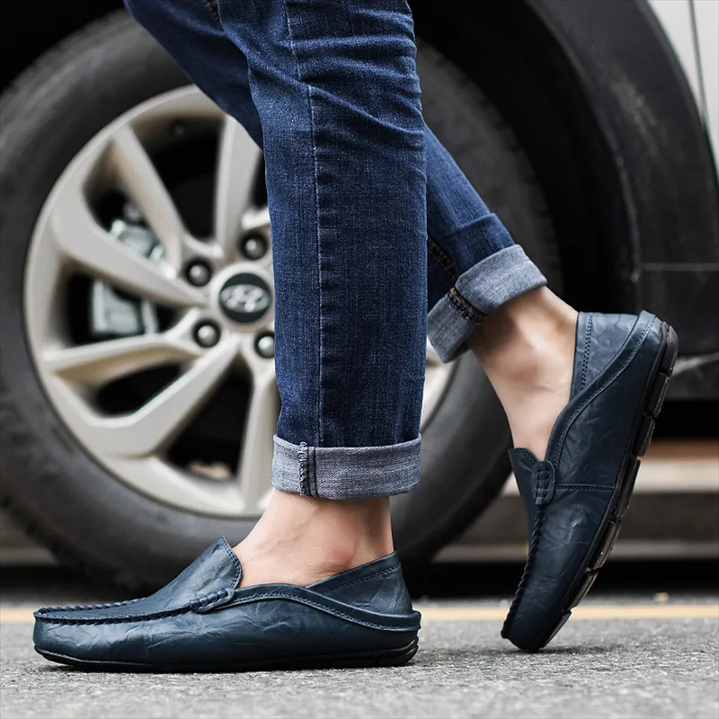 🚶👞 50% OFF !!!⏱️Clearance!!🌟Men's Casual Fashion Premium Leather Low-top Driving Boat Moccasins