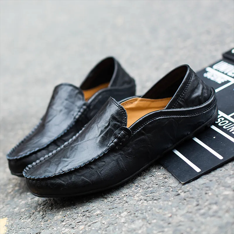 🚶👞 50% OFF !!!⏱️Clearance!!🌟Men's Casual Fashion Premium Leather Low-top Driving Boat Moccasins