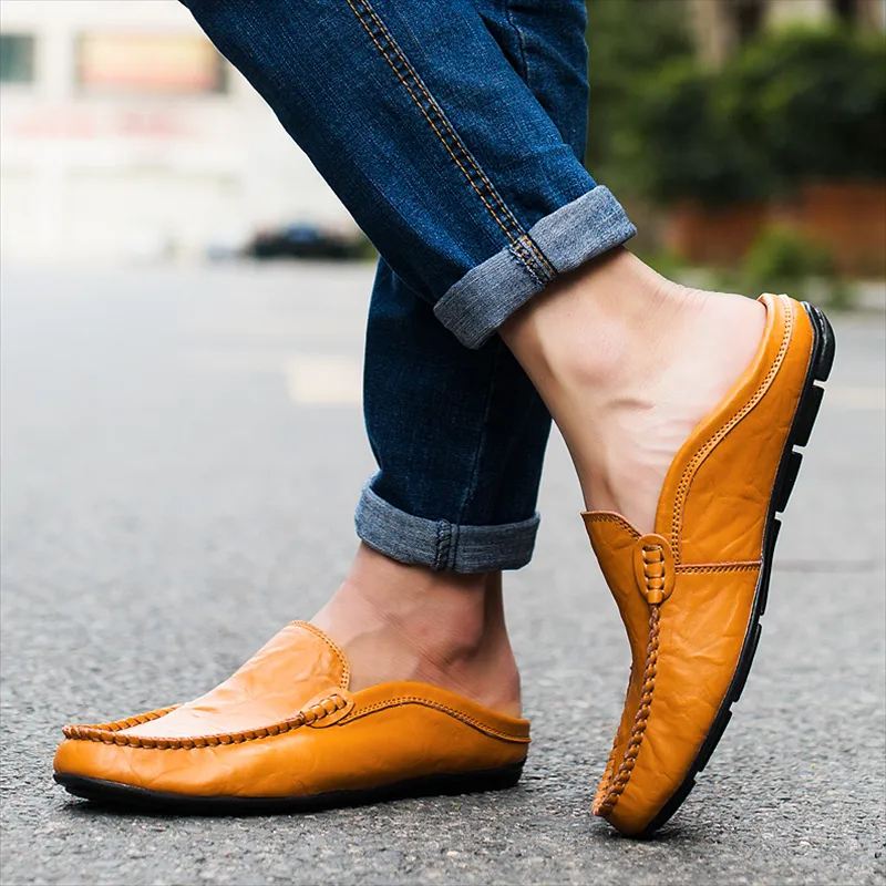 🚶👞 50% OFF !!!⏱️Clearance!!🌟Men's Casual Fashion Premium Leather Low-top Driving Boat Moccasins