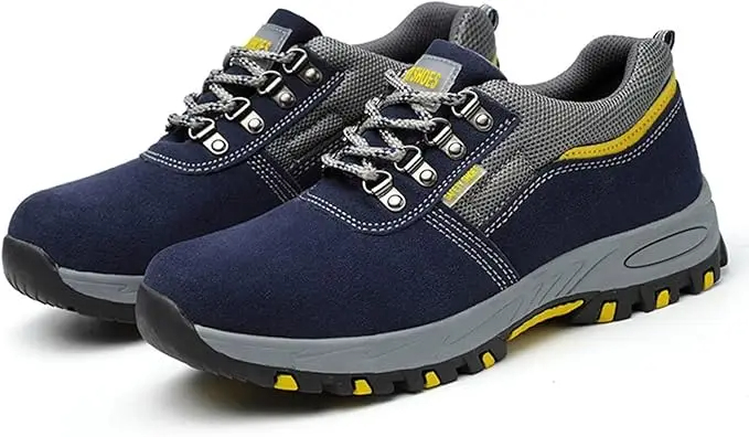 Men's Lightweight Steel Toe Work Shoes – Breathable Safety Sneakers
