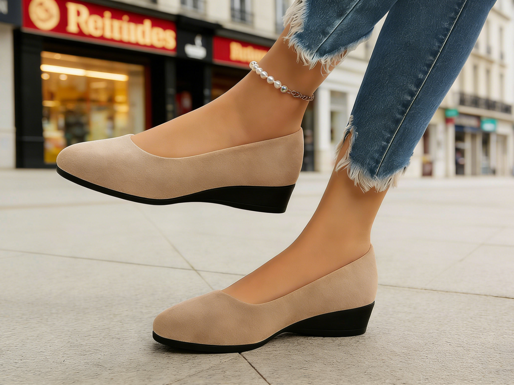 RETAILOTLET-Wedge-heeled orthopedic shoes