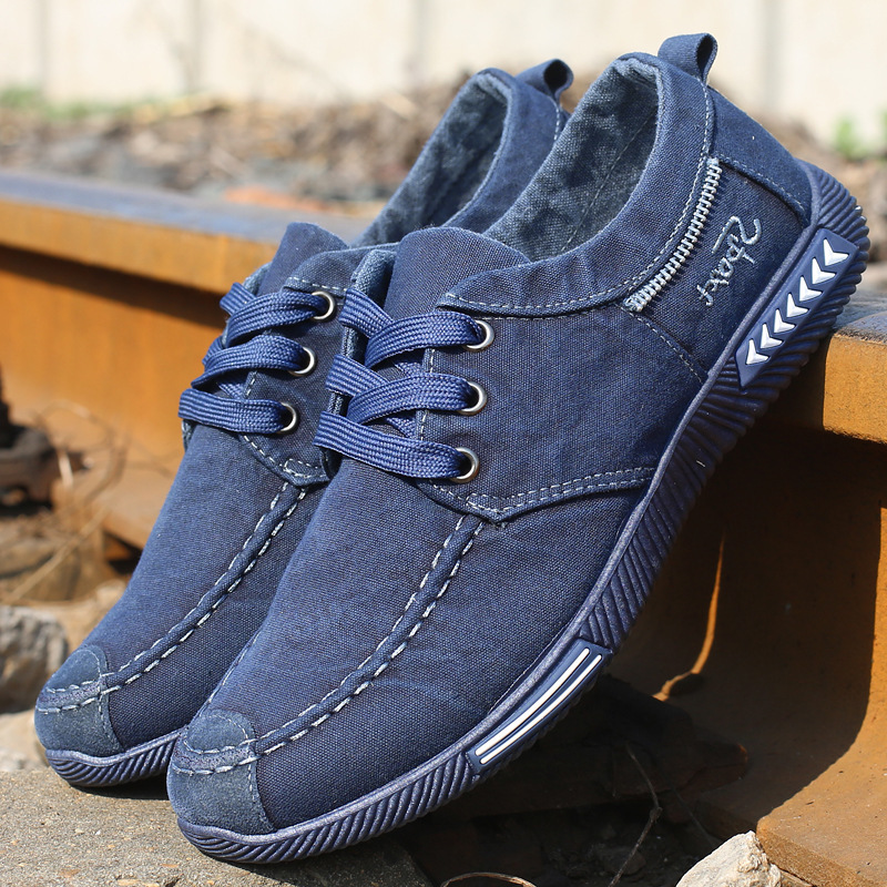 🔥Promotion - 60% OFF🔥Men's Spring/Autumn Canvas Shoes: Odor-Resistant, Non-Slip, and Durable—Featuring a Breathable, Soft Sole with Arch Support.