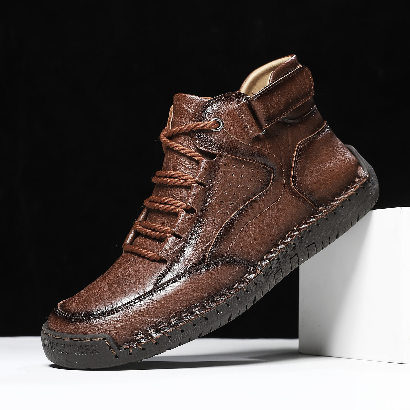 ⏰ 70% off -Men's handmade non-slip orthotic shoes, wide toe design