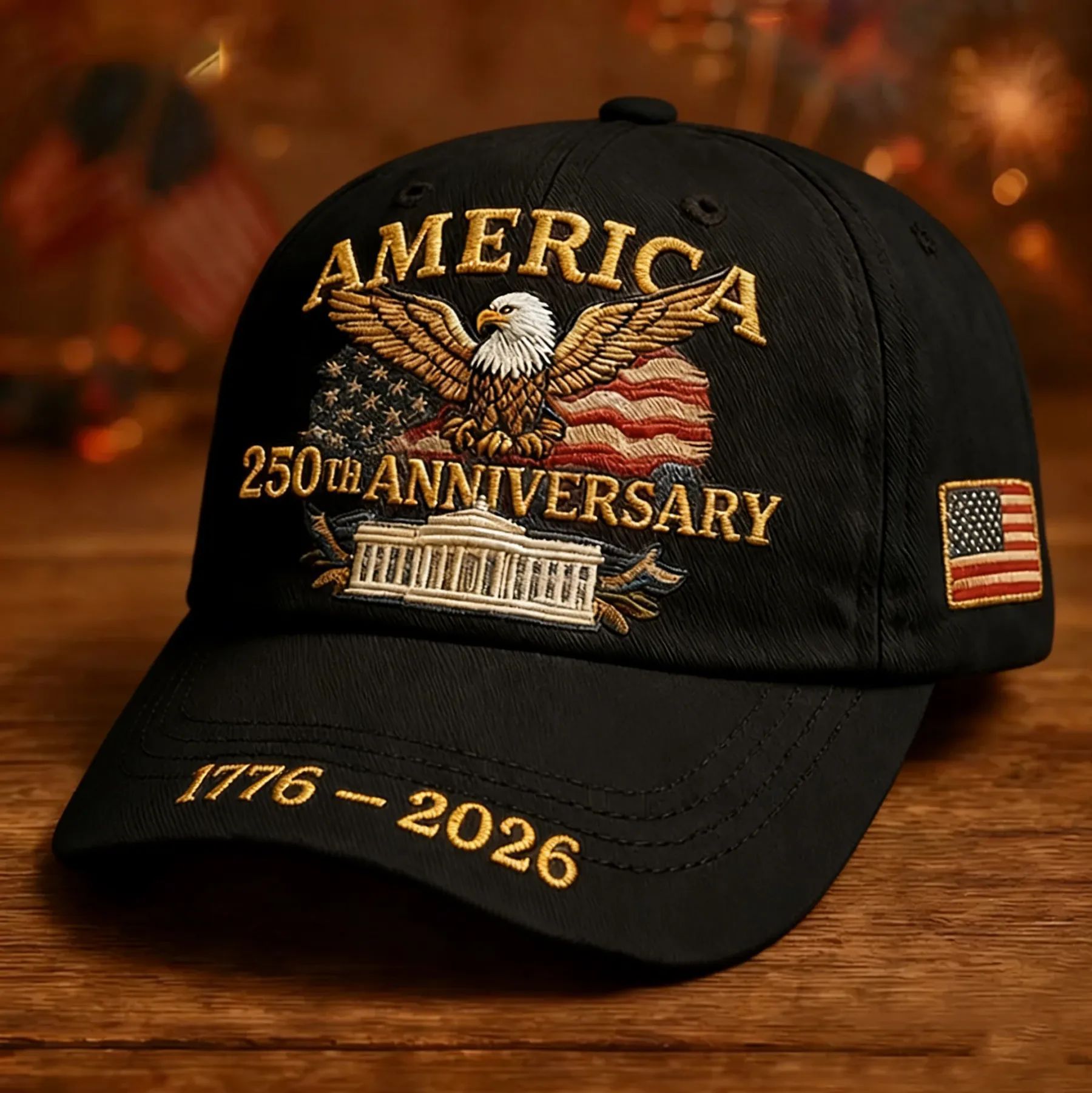 United States 250th Anniversary Patriotic Eagle Baseball