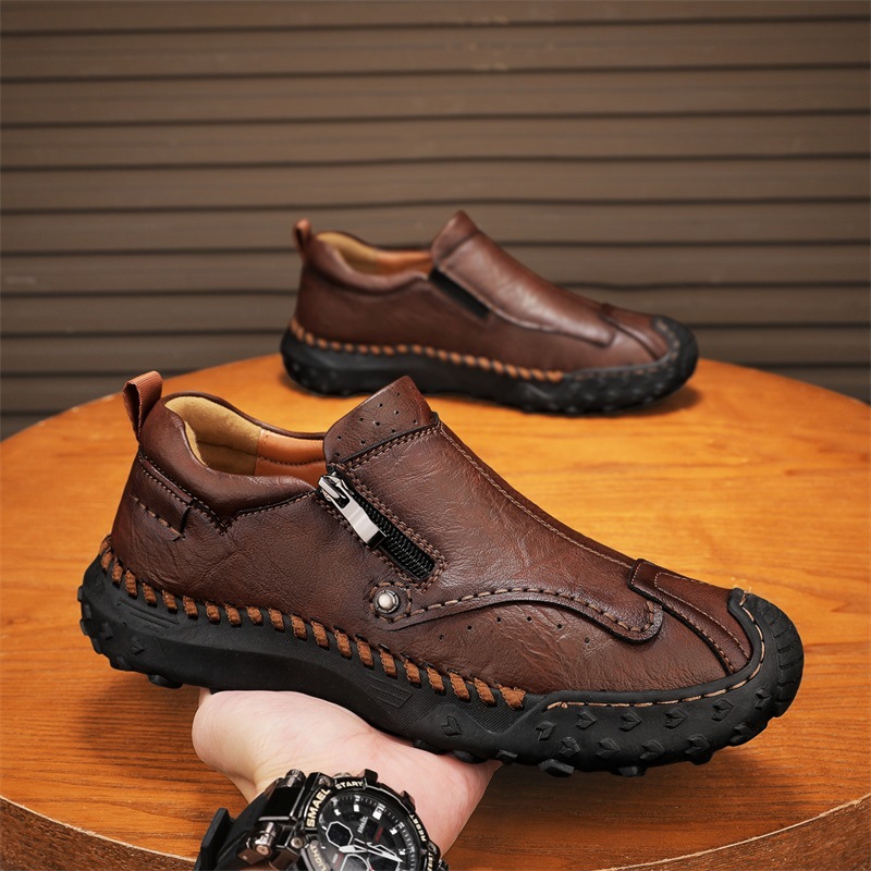 🔥Promotion -Final Day: 50% Off🔥New men's handcrafted orthopedic slip-on loafers designed to relieve foot pain and improve walking posture