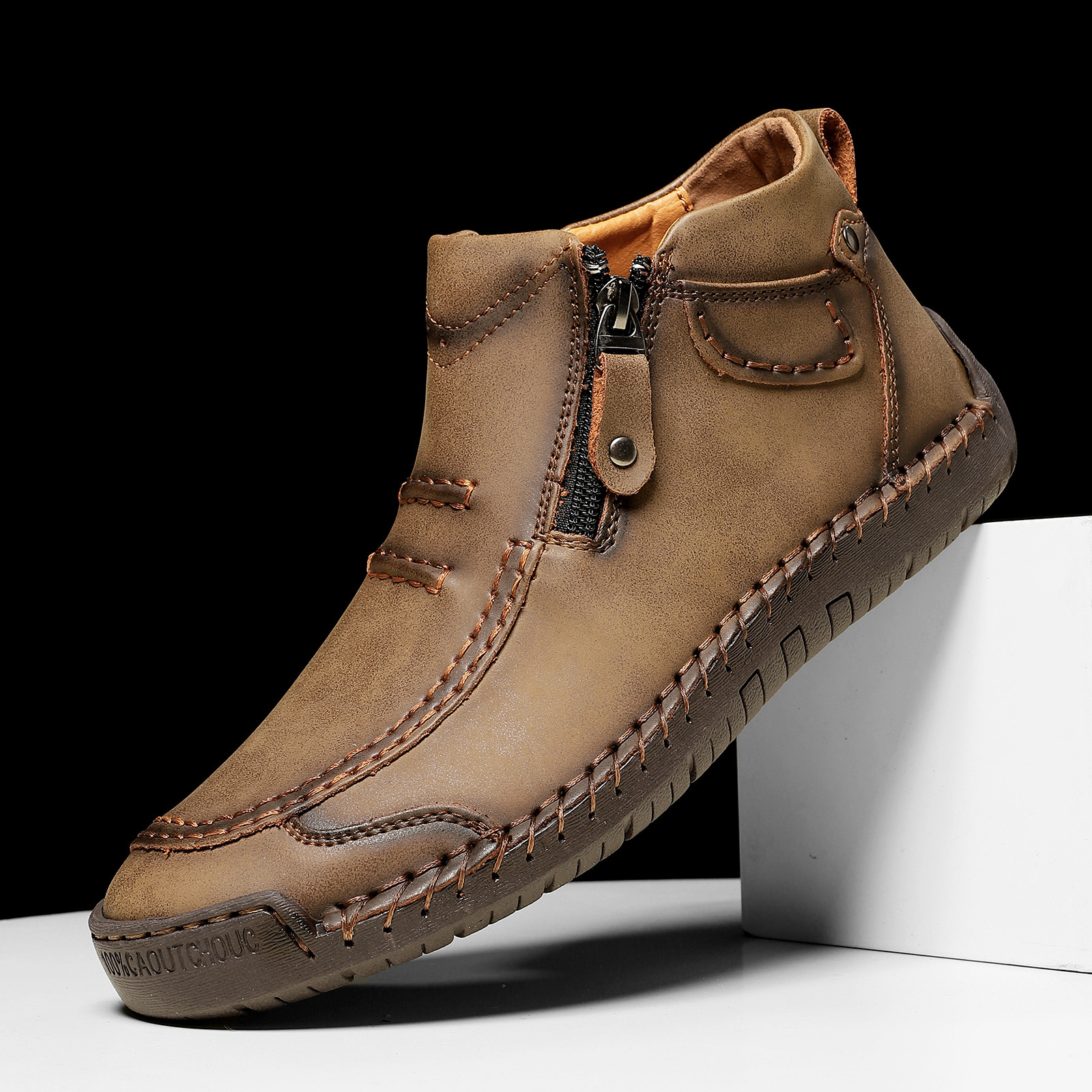 🔥Today 55% off🔥Men's handcrafted genuine leather orthotic shoes to improve posture and relieve foot pain.