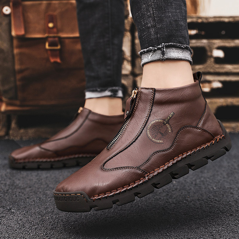 ⏰ 65% off -Men's British-style handcrafted orthotic shoes, made of genuine cowhide, with arch support.