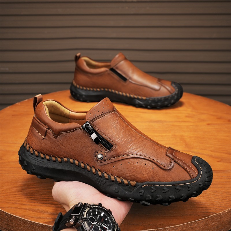 🔥Promotion -Final Day: 50% Off🔥New men's handcrafted orthopedic slip-on loafers designed to relieve foot pain and improve walking posture