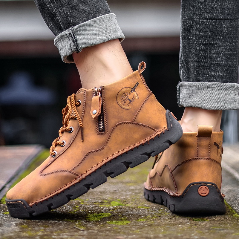 🔥New models are recommended for 50% off🔥Men's genuine leather handmade non-slip thick-soled orthopedic shoes