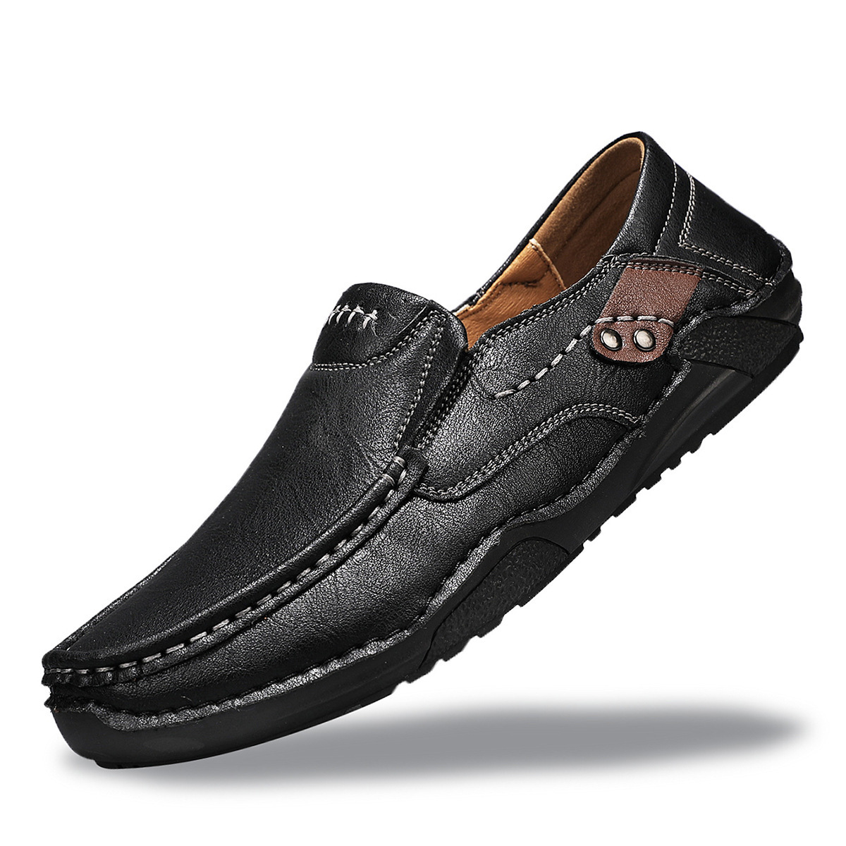 ⏰ 70% off - 2025 Newest 🔥 Men's Handmade Genuine Leather Slip-On Loafers