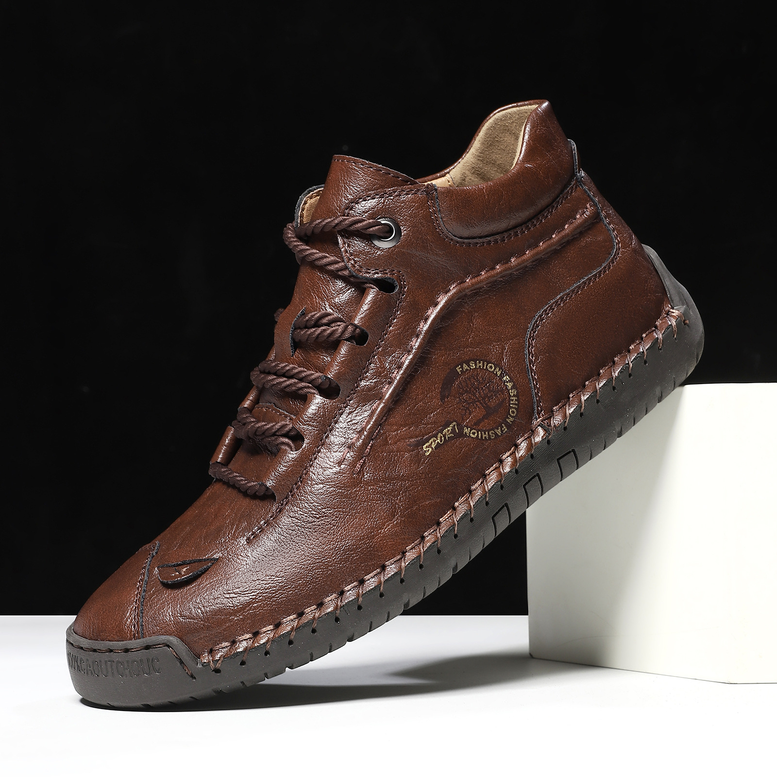 🔥Today 55% off🔥Men's hand-stitched genuine leather orthopedic shoes