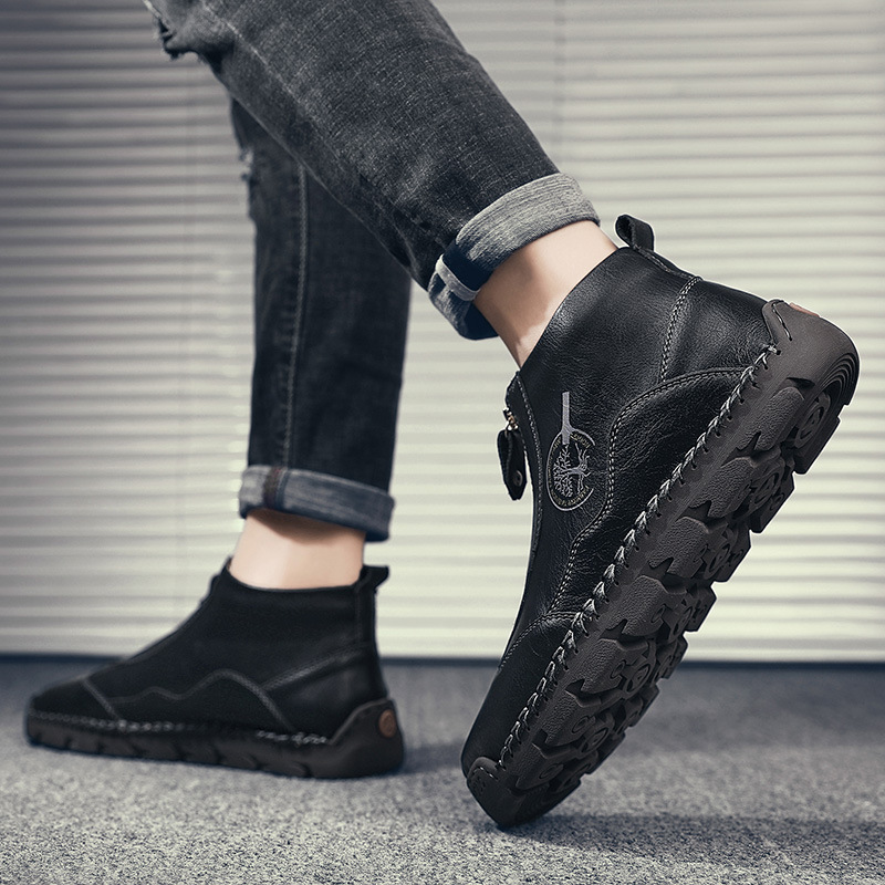 ⏰ 65% off -Men's British-style handcrafted orthotic shoes, made of genuine cowhide, with arch support.