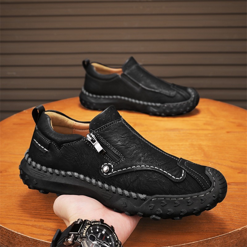 🔥Promotion -Final Day: 50% Off🔥New men's handcrafted orthopedic slip-on loafers designed to relieve foot pain and improve walking posture