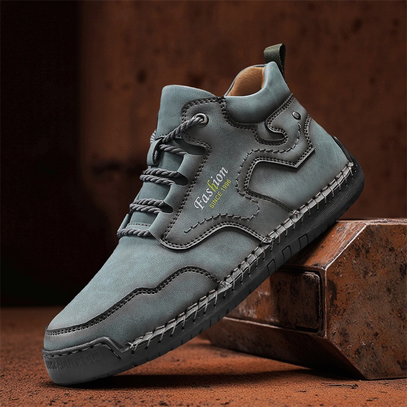 🔥Last day 40% off discount🔥-Men's genuine leather waterproof and non-slip fashionable orthopedic shoes with arch support