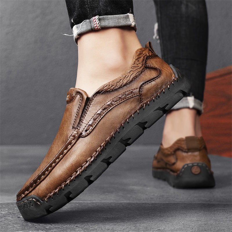 ⏰ 50% off -Men's Genuine Leather Slip-on Fashion Orthopedic Loafers