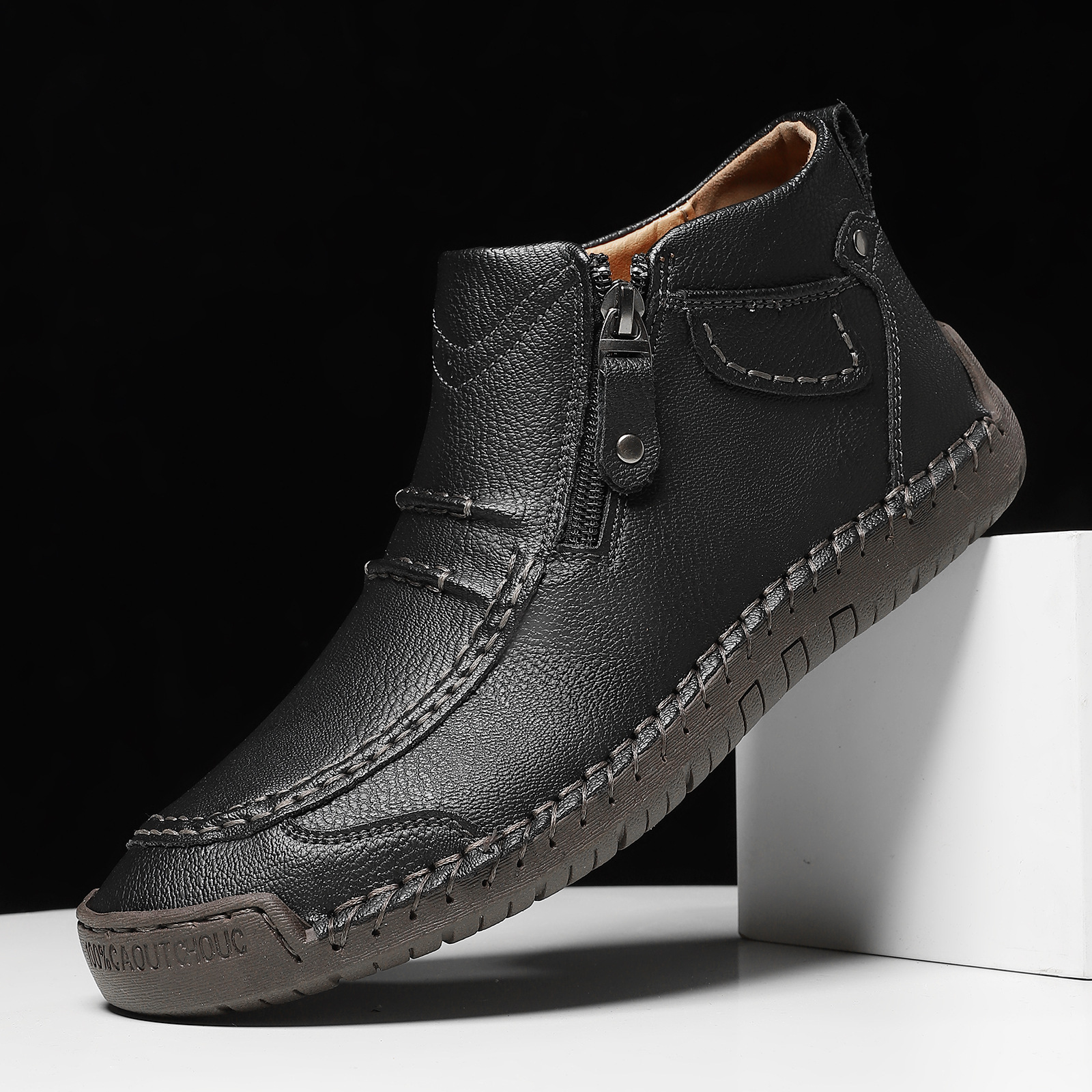 🔥Today 55% off🔥Men's handcrafted genuine leather orthotic shoes to improve posture and relieve foot pain.