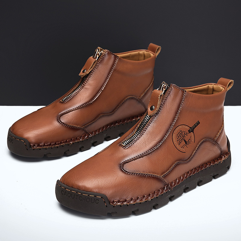 ⏰ 65% off -Men's British-style handcrafted orthotic shoes, made of genuine cowhide, with arch support.