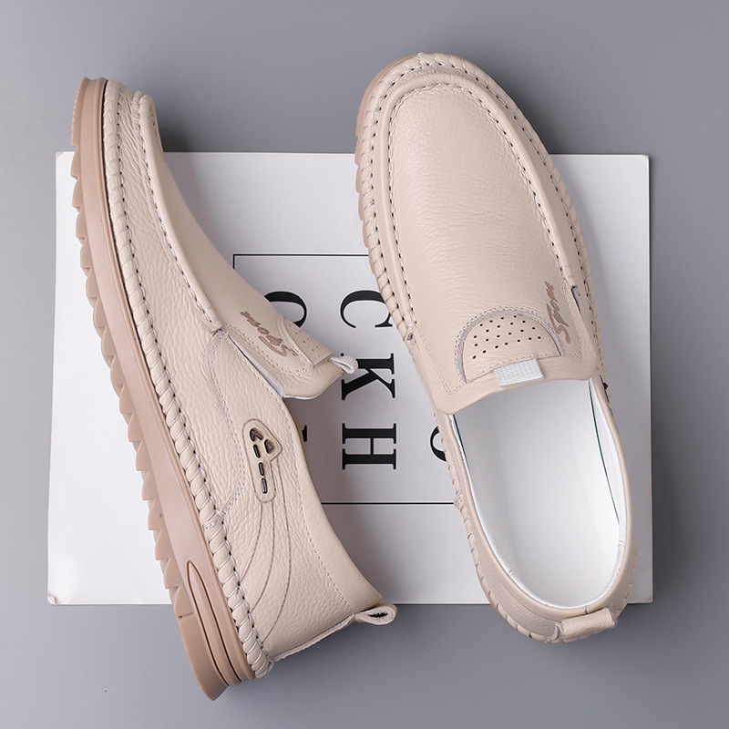 Last Day 50% OFF🔥2025 latest men's top layer cowhide driving casual leather shoes