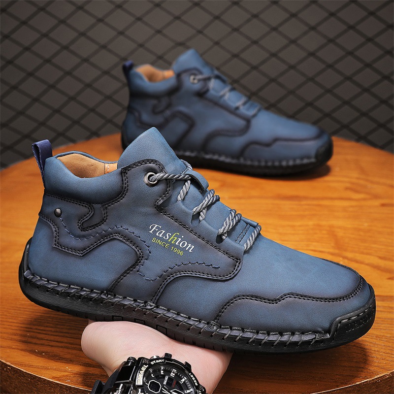 🔥Last day 40% off discount🔥-Men's genuine leather waterproof and non-slip fashionable orthopedic shoes with arch support