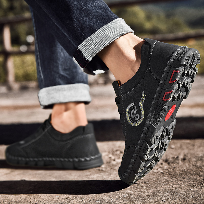 ⏰Last Day! 60% OFF 🔥Men's handmade genuine leather stylish slip-on shoes with orthotics to relieve foot pain