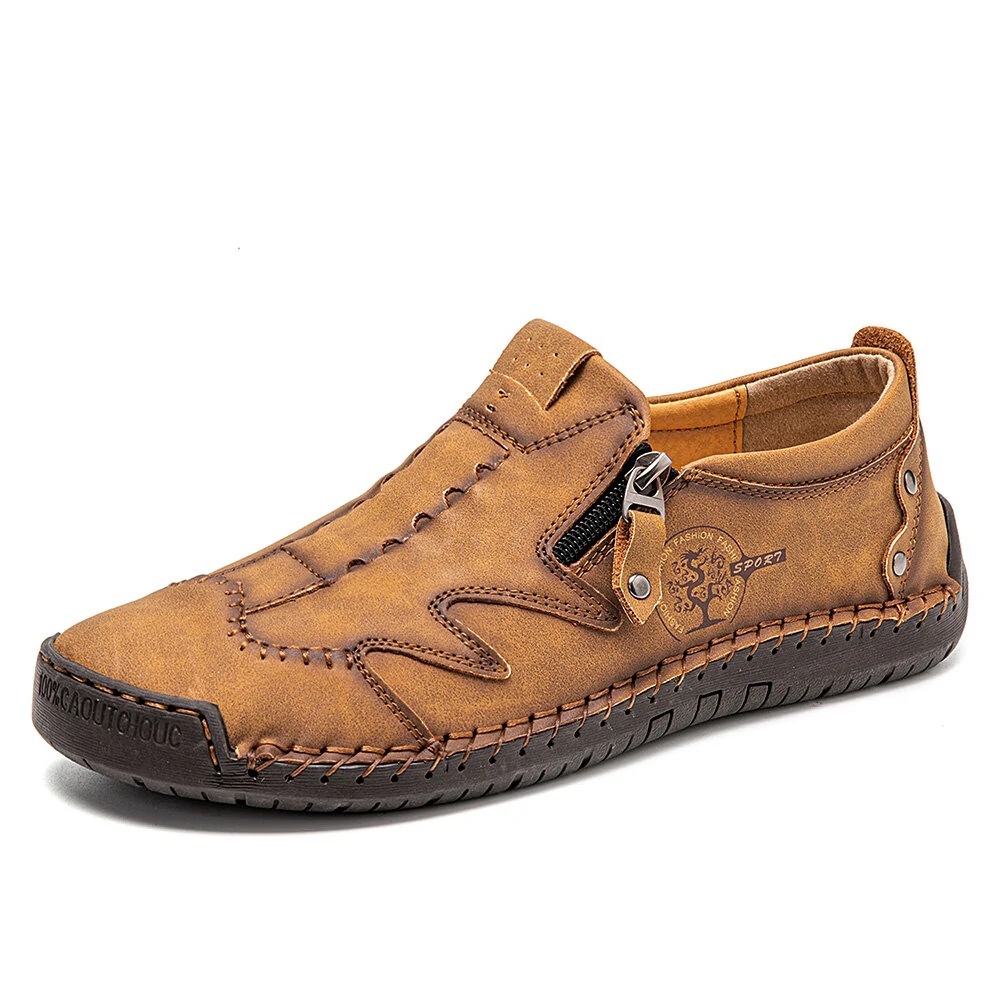🔥 Last day for 50% off! 🔥🔥 Men's side-zip, hand-stitched casual shoes