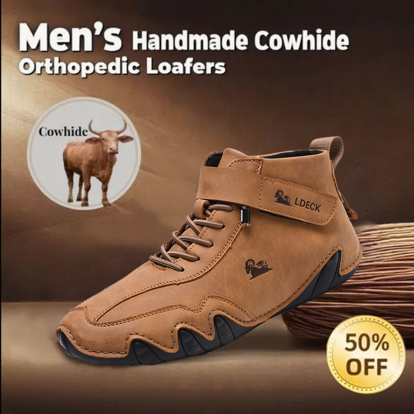 Last day 69% off 🔥⏱️sale⏱️Men's pure leather single shoes orthopedic loafers