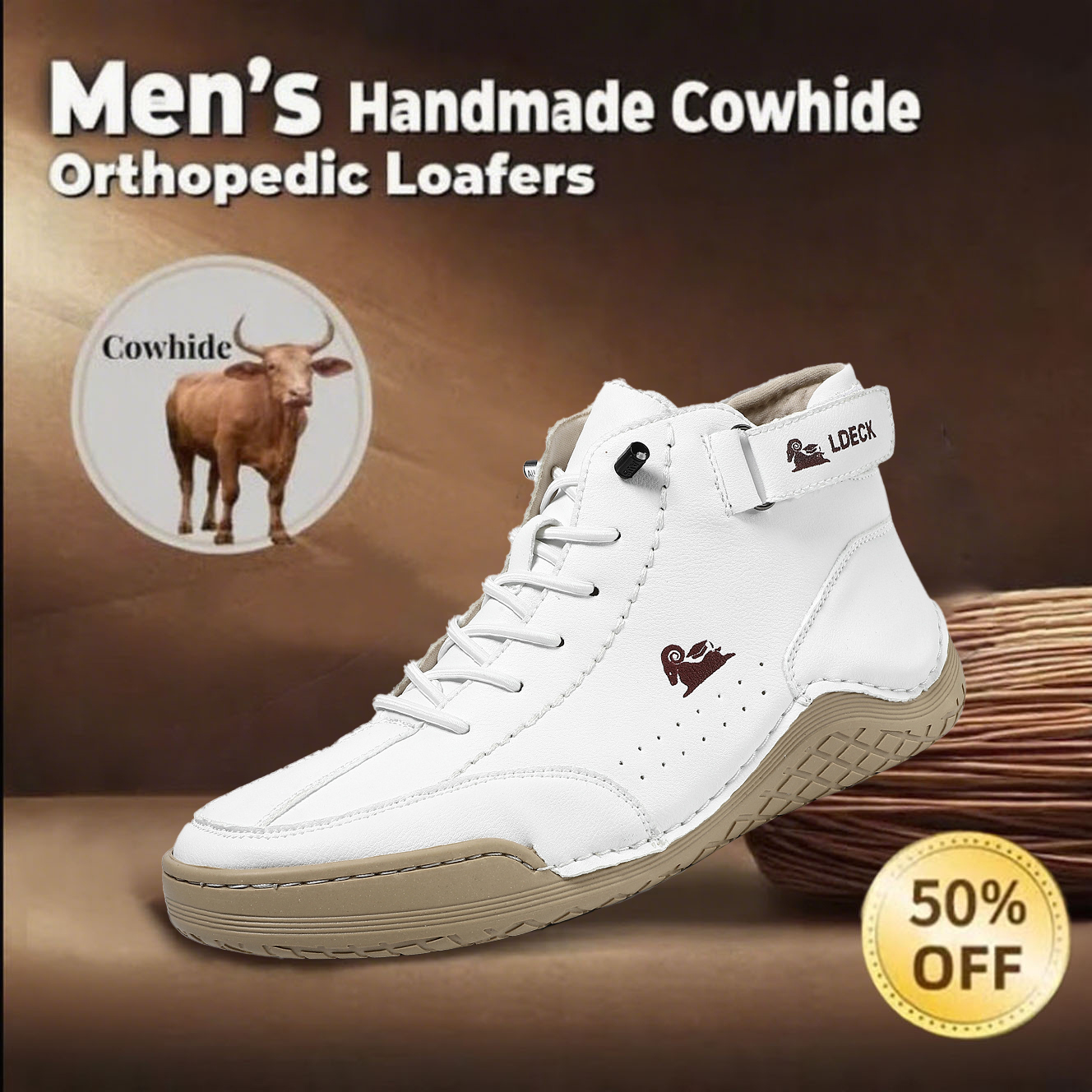 Last day 70% off 🔥 Unisex Waterproof Fashion Orthopedic Shoes with Arched Foot Support