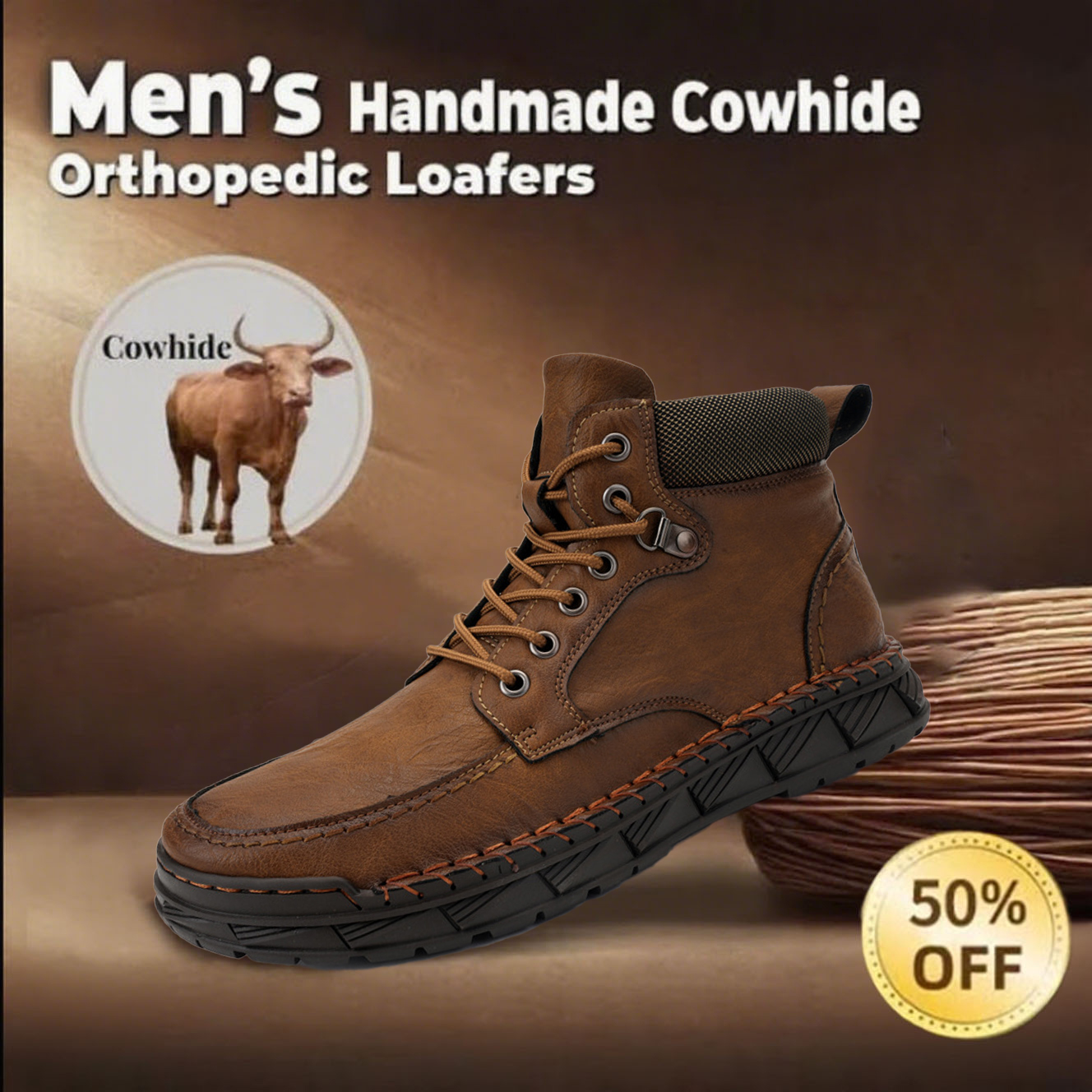 ⏰Promotion - 50% OFF🔥 Men's Hand-Orthopedic Slip-On Loafers