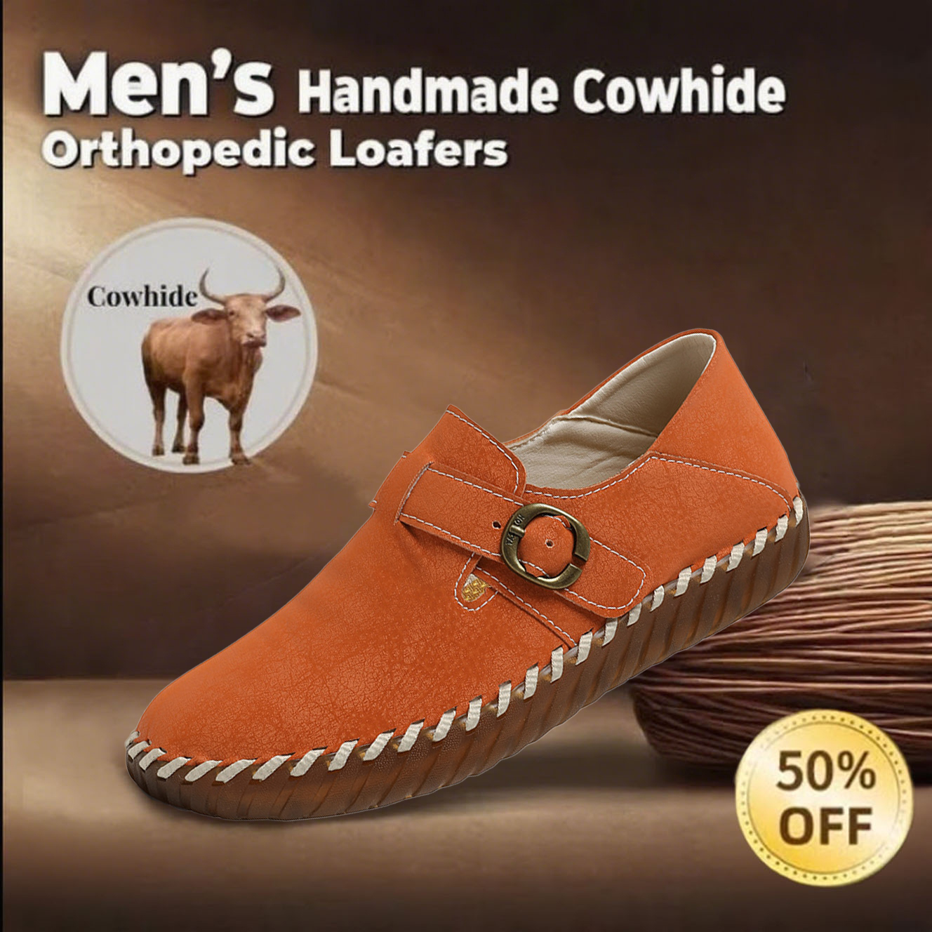 🔥Today 70% off🔥New Women's Handmade Slip-On Orthopedic Shoes