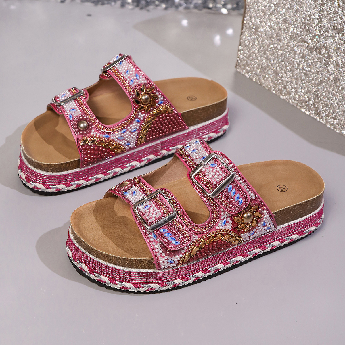 🔥🔥Newly released🔥🔥2026 Women's Summer New Arrival Orthopedic Cork Slide Sandals