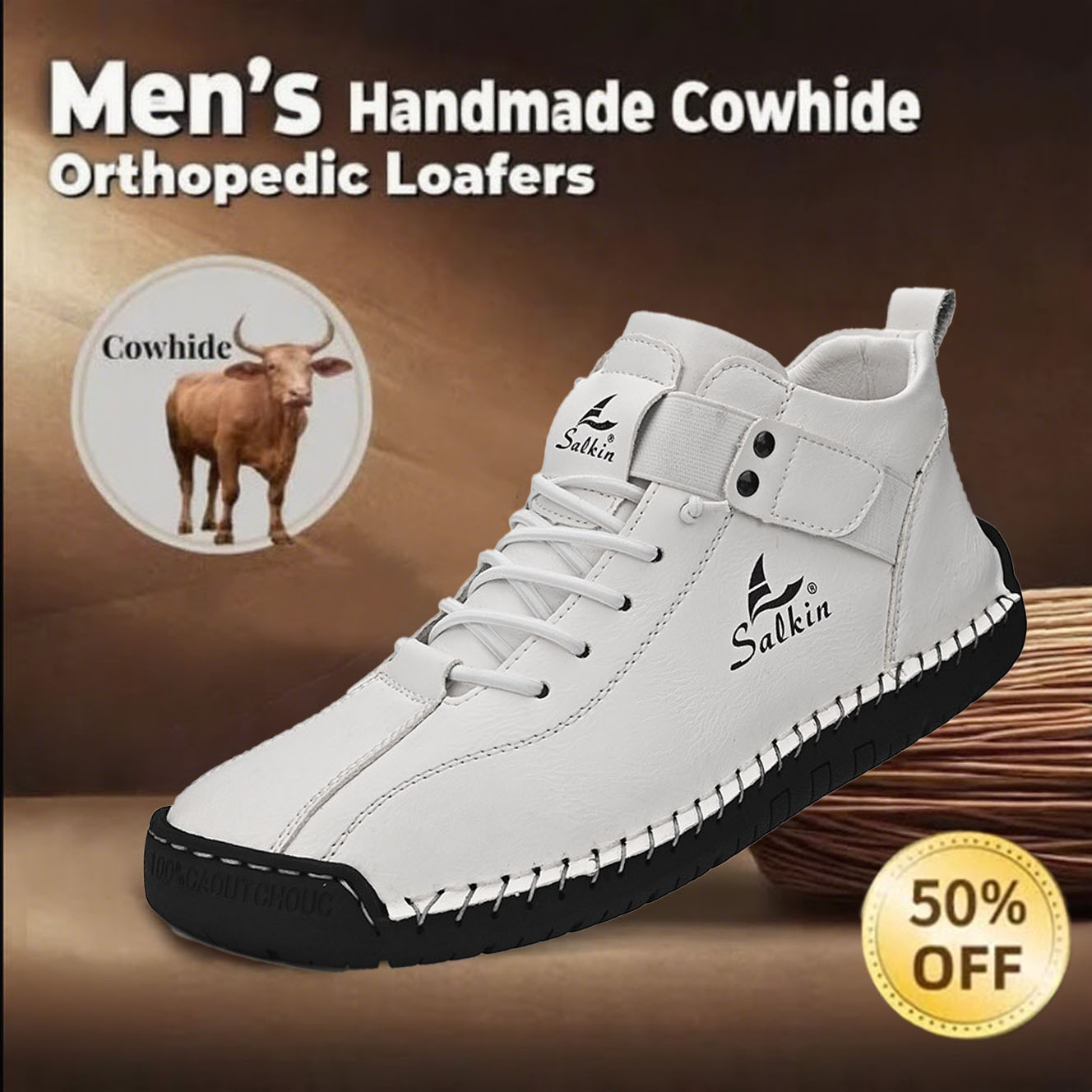 ⏰Limited Time Sale 70% OFF- Men's Waterproof Fashion Orthopedic Shoes - Improve Posture and Get Rid of Painless Walking and Standing