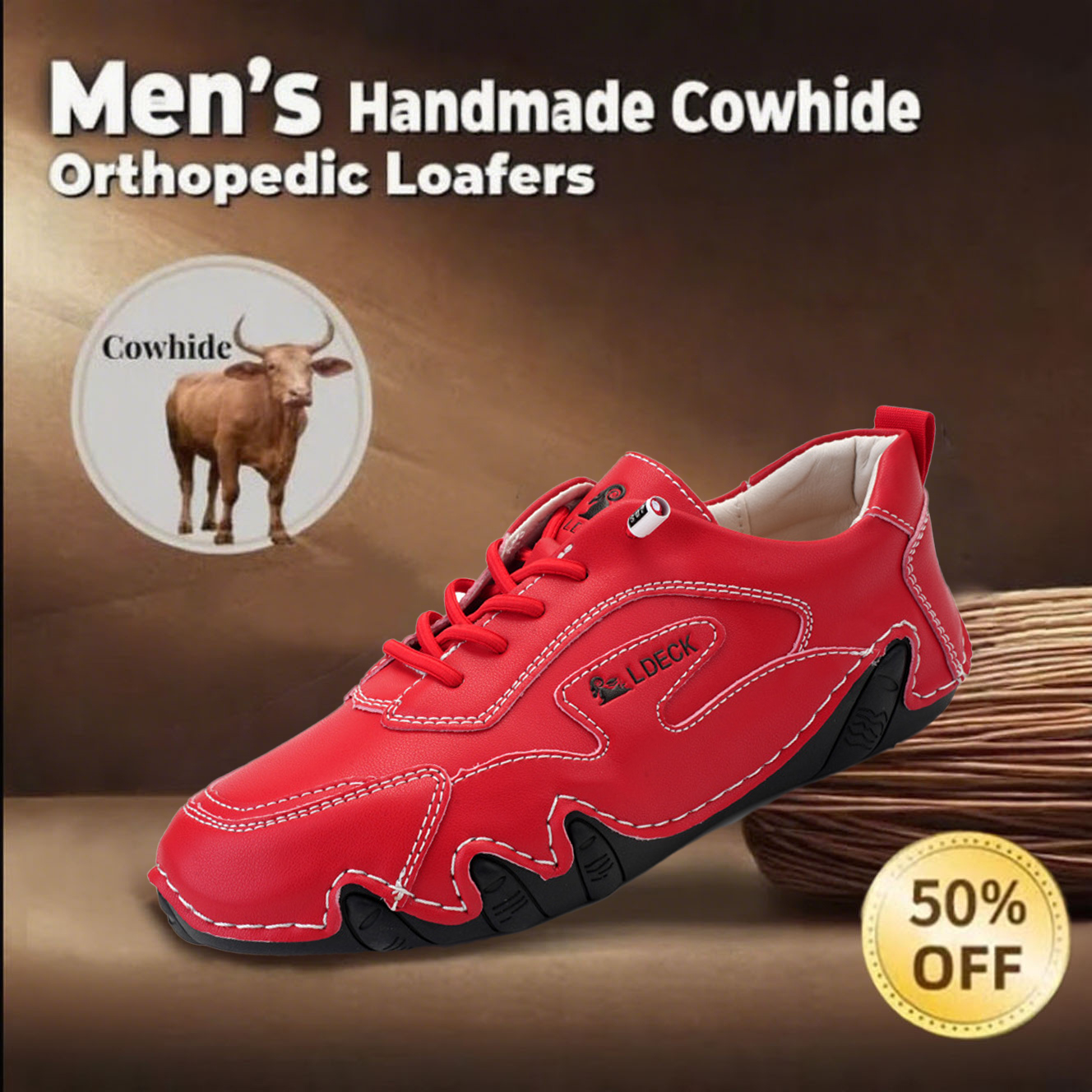 🔥New models on the market,Final week 70% off 🔥Women's Handmade Genuine Leather Orthopedic Loafers