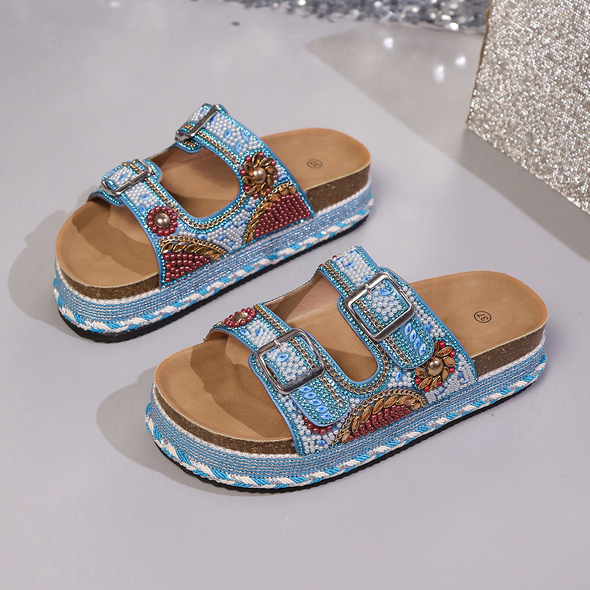 🔥🔥Newly released🔥🔥2026 Women's Summer New Arrival Orthopedic Cork Slide Sandals