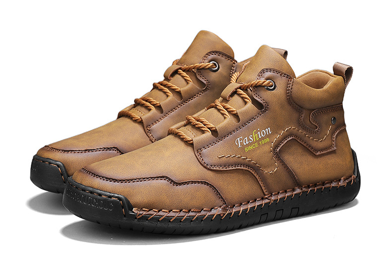 🔥Last day 40% off discount🔥-Men's genuine leather waterproof and non-slip fashionable orthopedic shoes with arch support