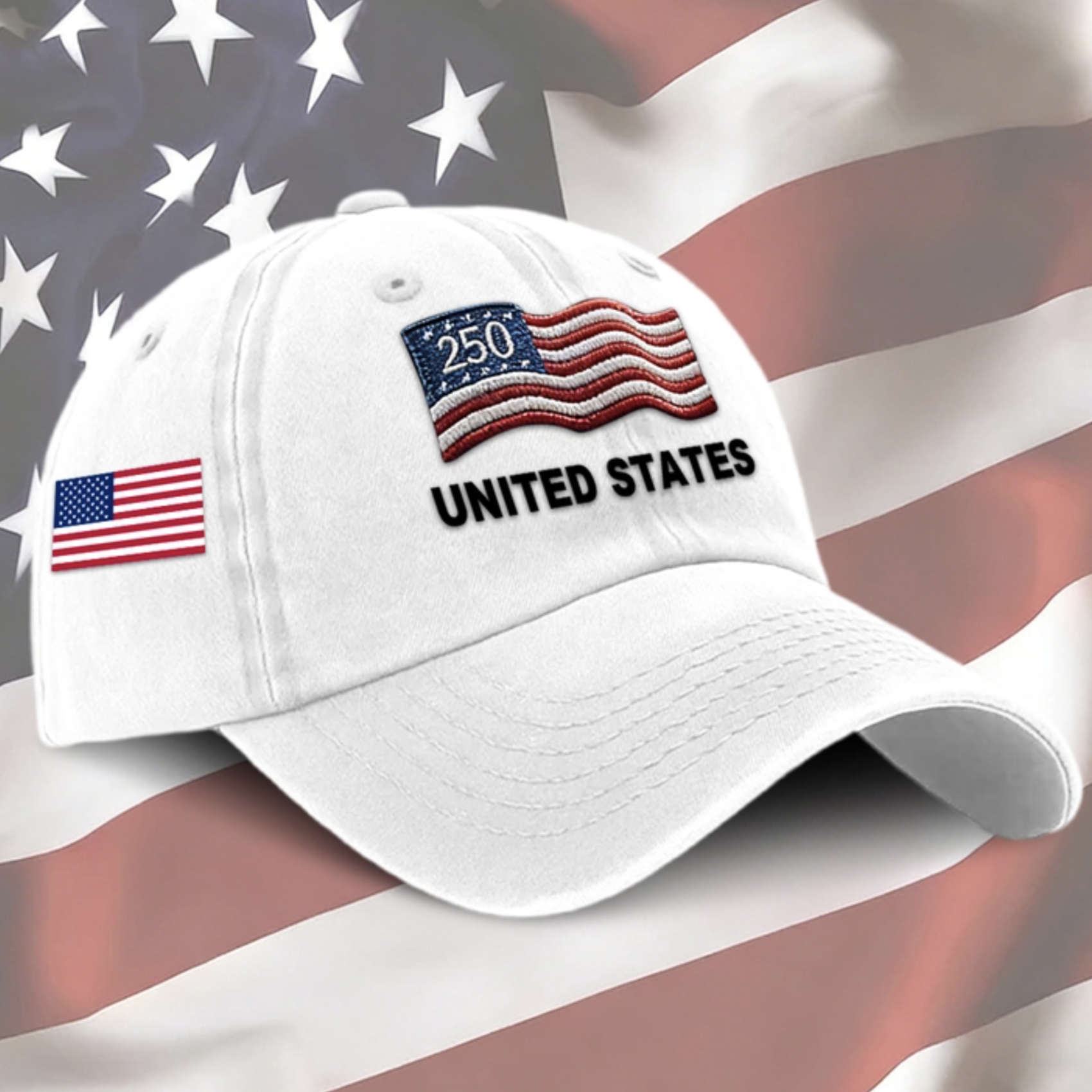 Proud to Be American-Personalized 250th Anniversary Commemorative Cap
