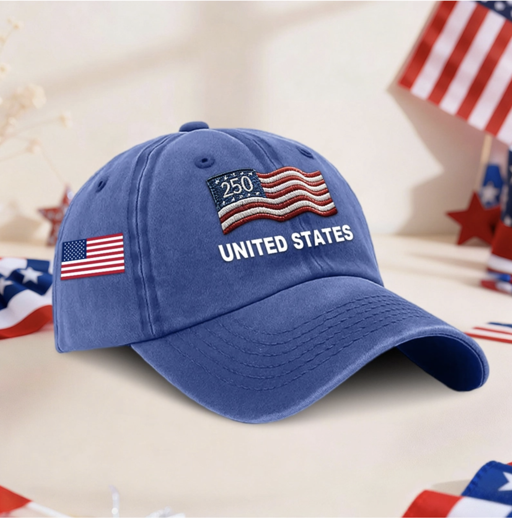 Proud to Be American-Personalized 250th Anniversary Commemorative Cap