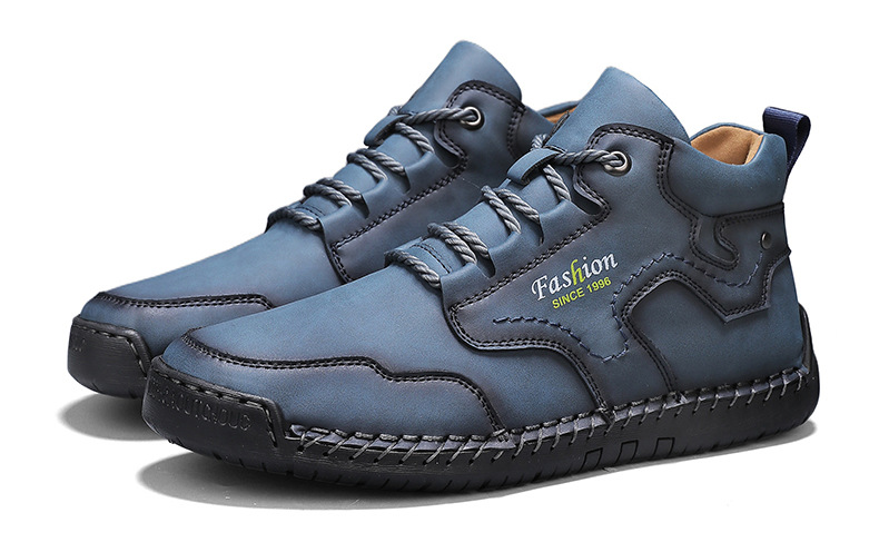 🔥Last day 40% off discount🔥-Men's genuine leather waterproof and non-slip fashionable orthopedic shoes with arch support