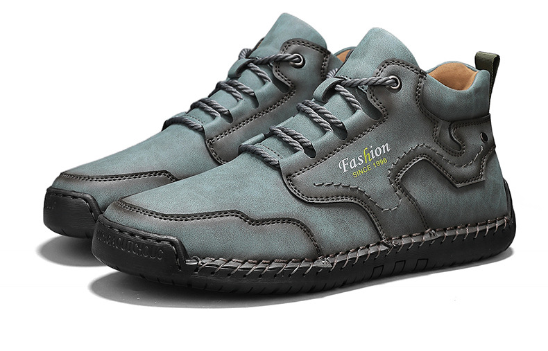 🔥Last day 40% off discount🔥-Men's genuine leather waterproof and non-slip fashionable orthopedic shoes with arch support