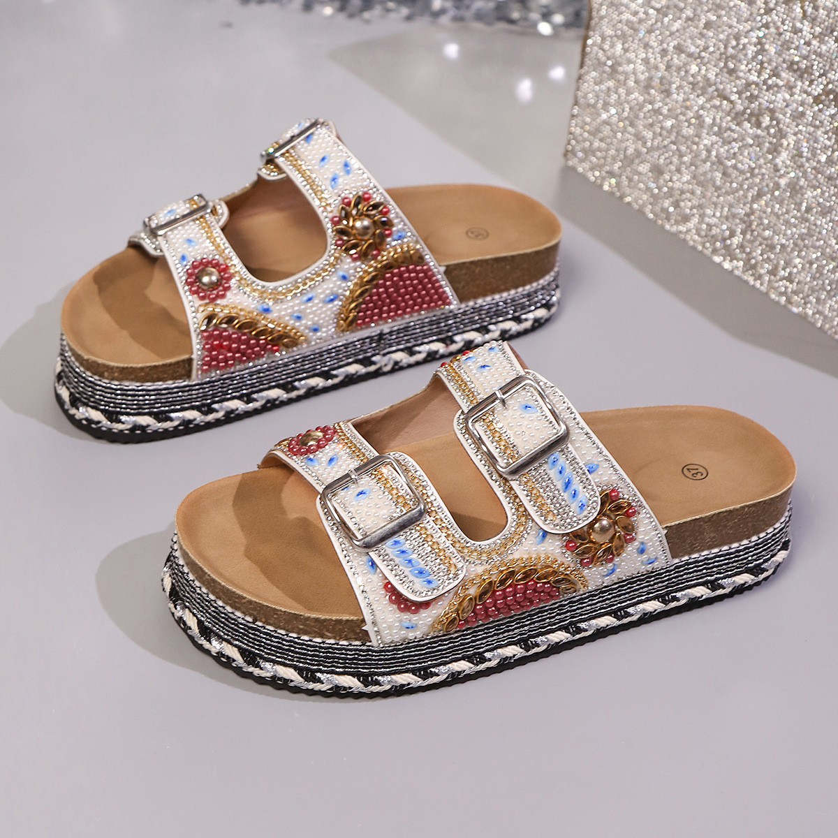 🔥🔥Newly released🔥🔥2026 Women's Summer New Arrival Orthopedic Cork Slide Sandals