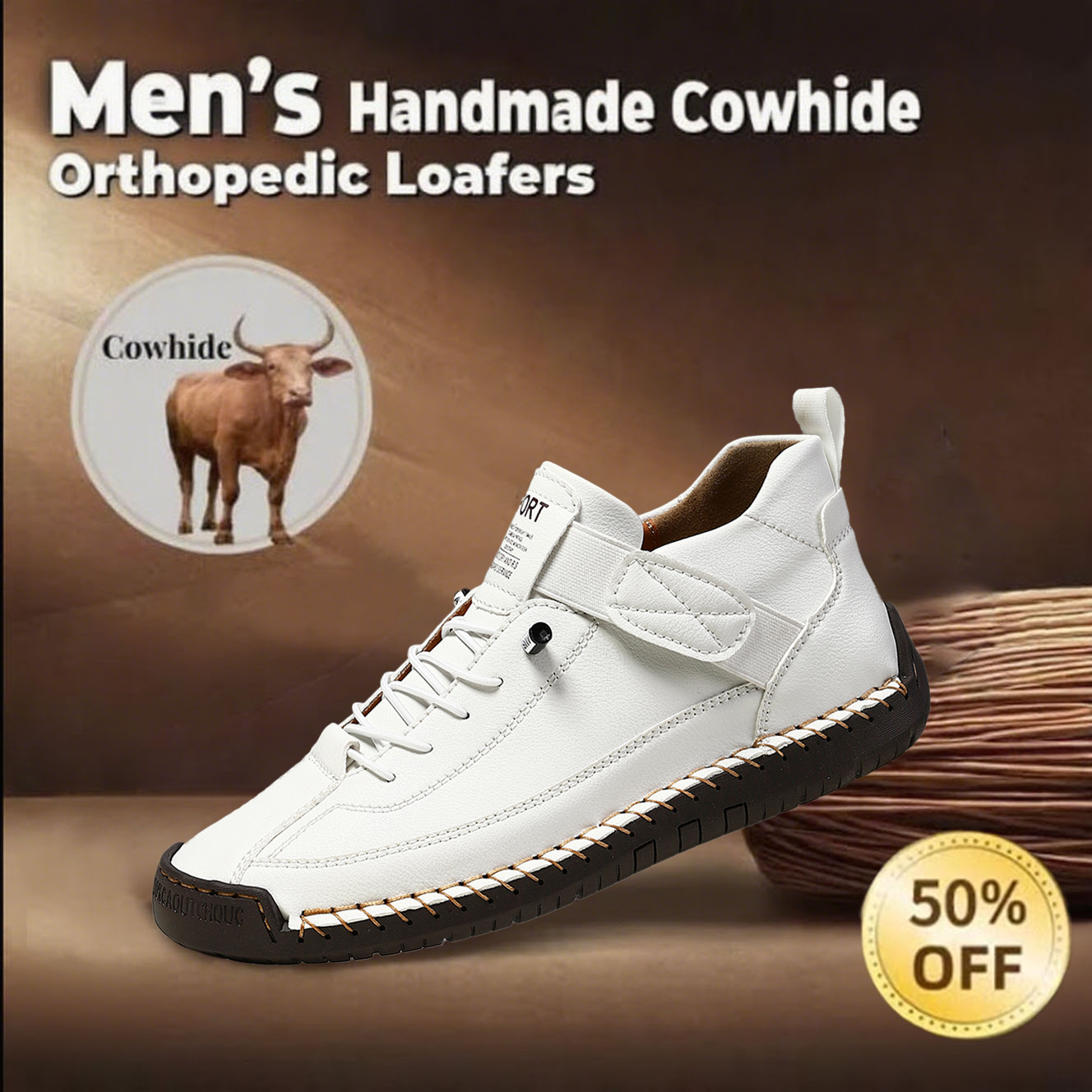 ⏰Limited Time Sale 70% OFF-New hand-stitched non-slip women's orthotic shoes