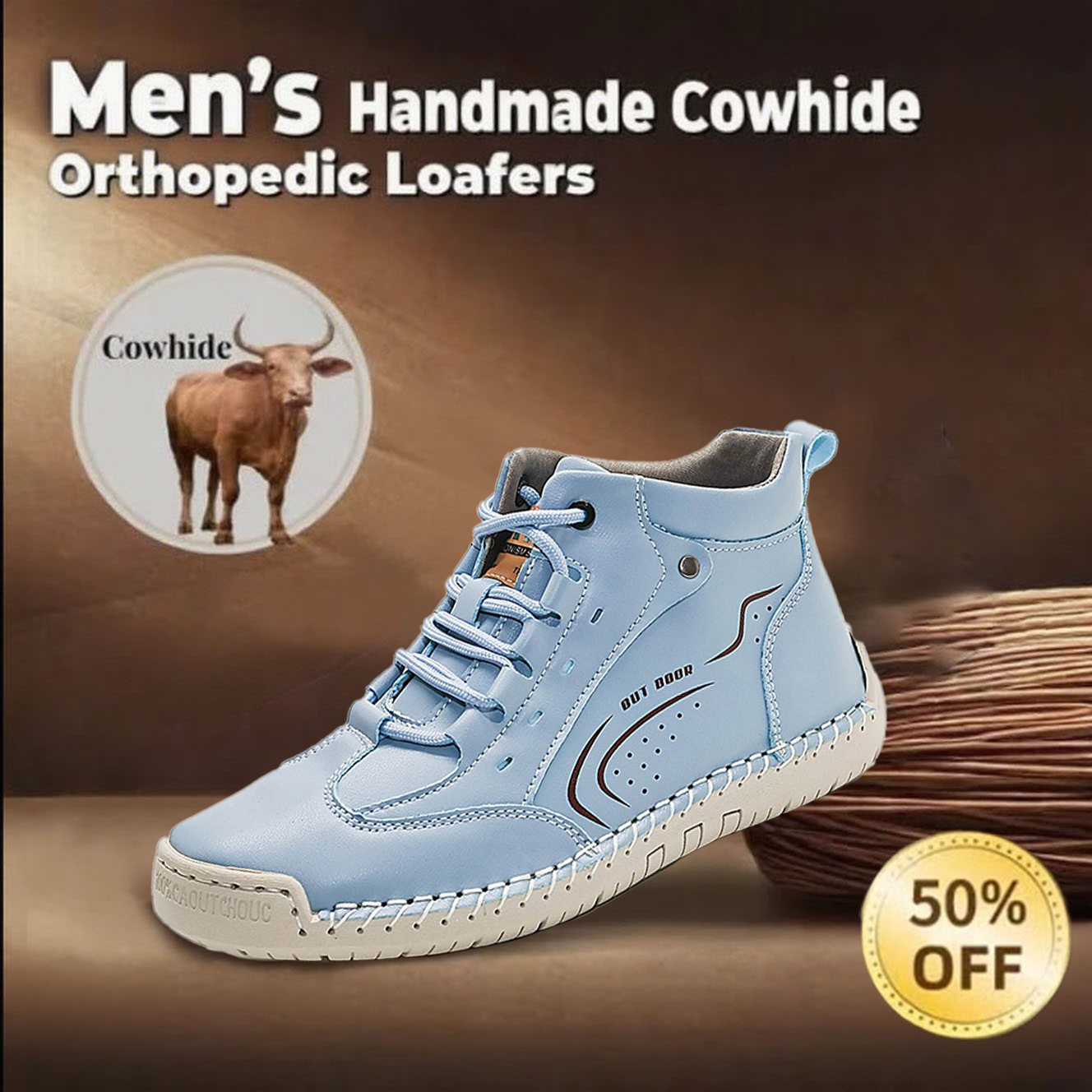 ⏰ 50% off -Women's new non-slip, soft-soled, handmade orthopedic shoes
